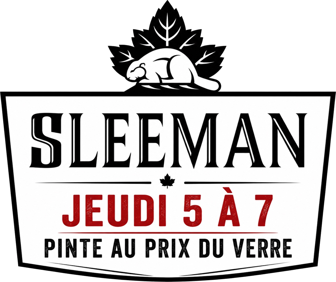 Promotion Sleeman du jeudi 5 à 7